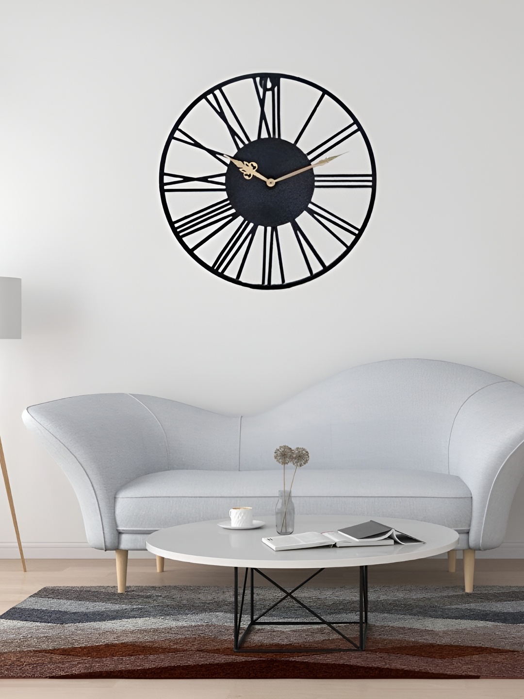 

Writings On The Wall Black Contemporary Wall Clock