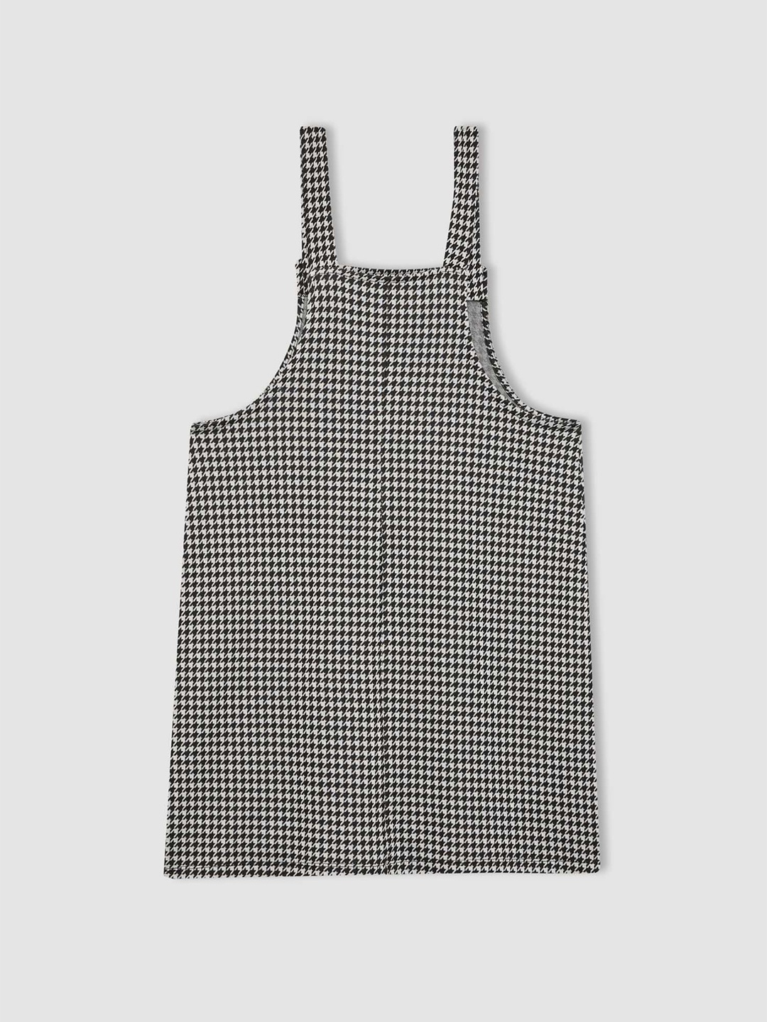 

DeFacto Checked Pinafore Dress, Na