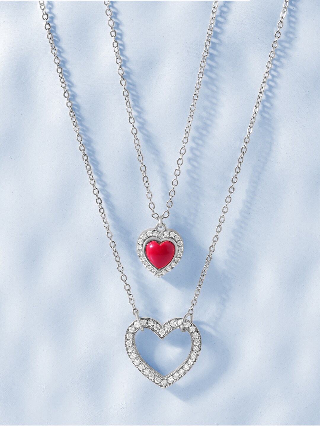 

MINUTIAE Silver Plated Layered Necklace