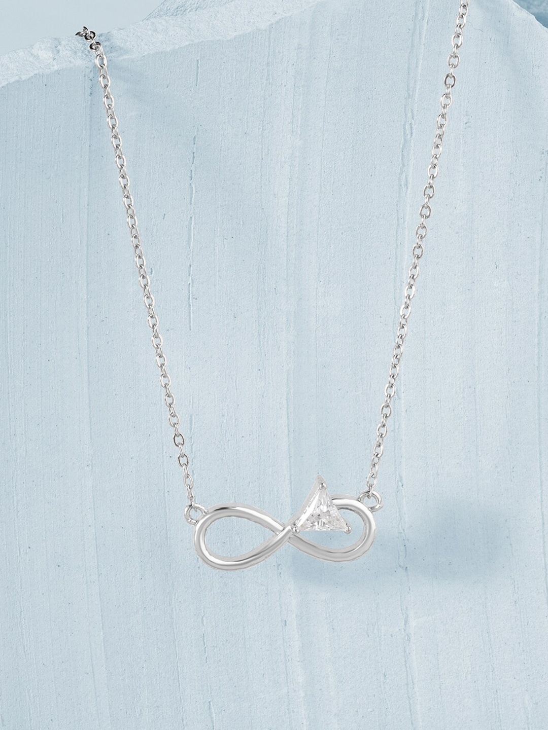 

MINUTIAE Brass Silver-Plated Necklace