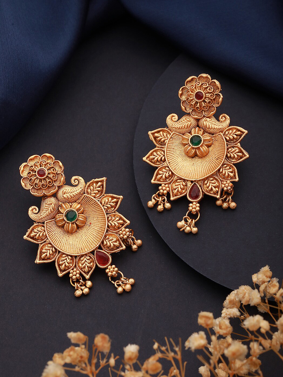 

Jazz and Sizzle Gold-Plated Classic Chandbalis Earrings