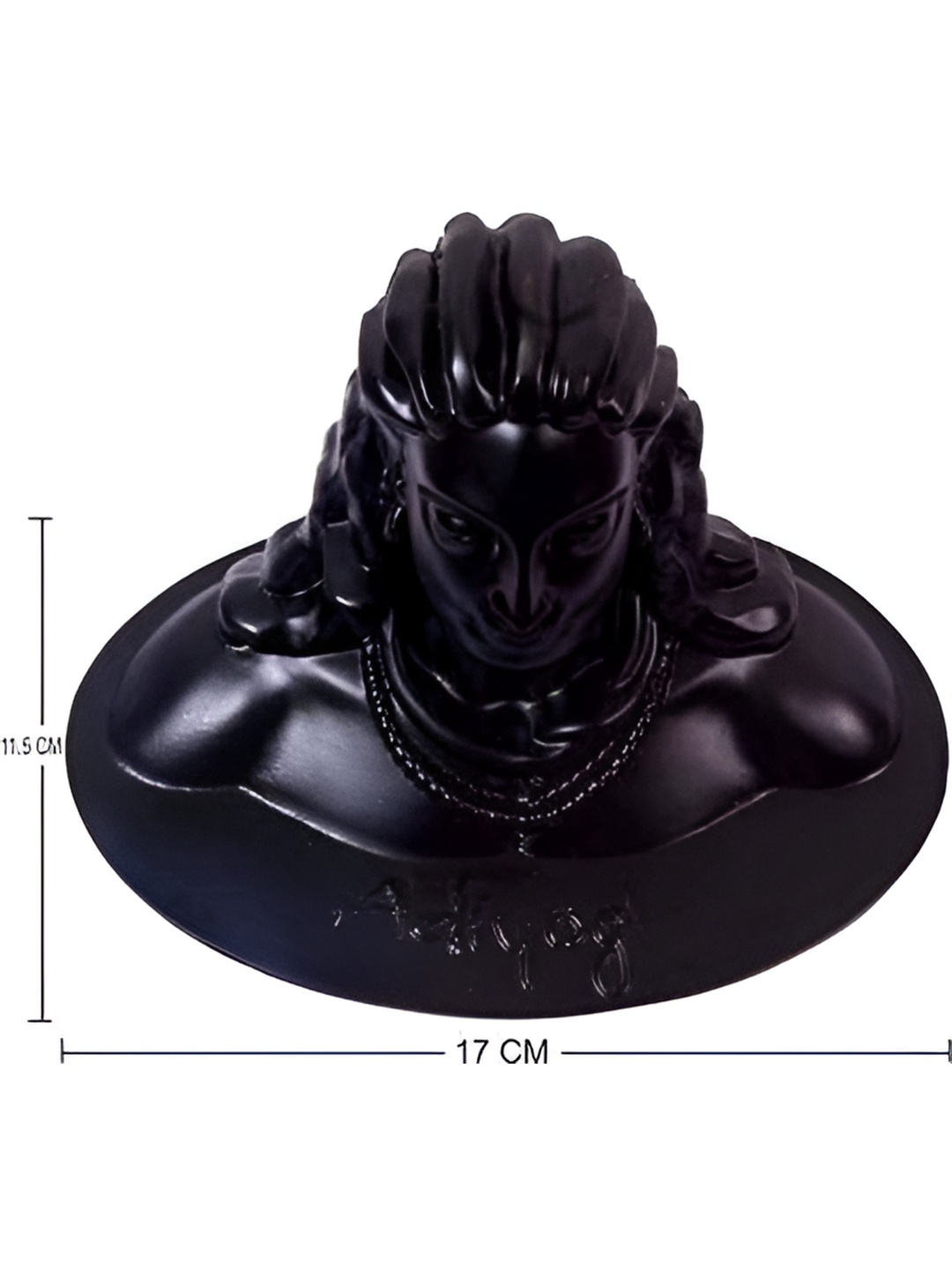 

Navyaksh Black Lord Shiv Adiyogi Idol Statue Showpiece