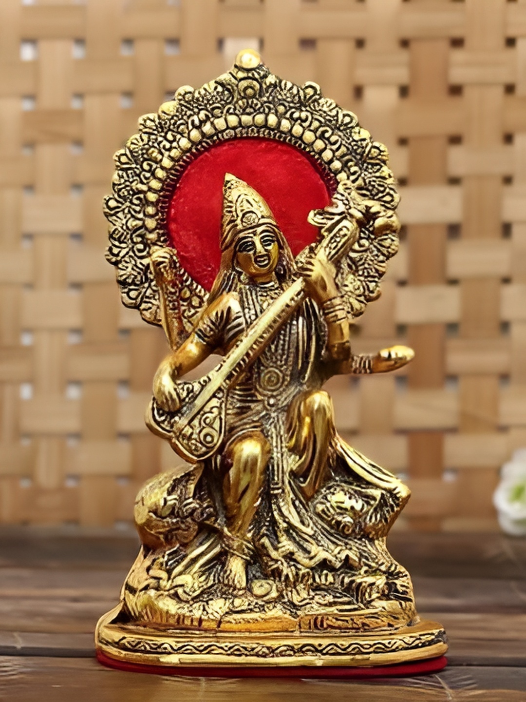 

Navyaksh Gold Toned Religious Metal Showpiece