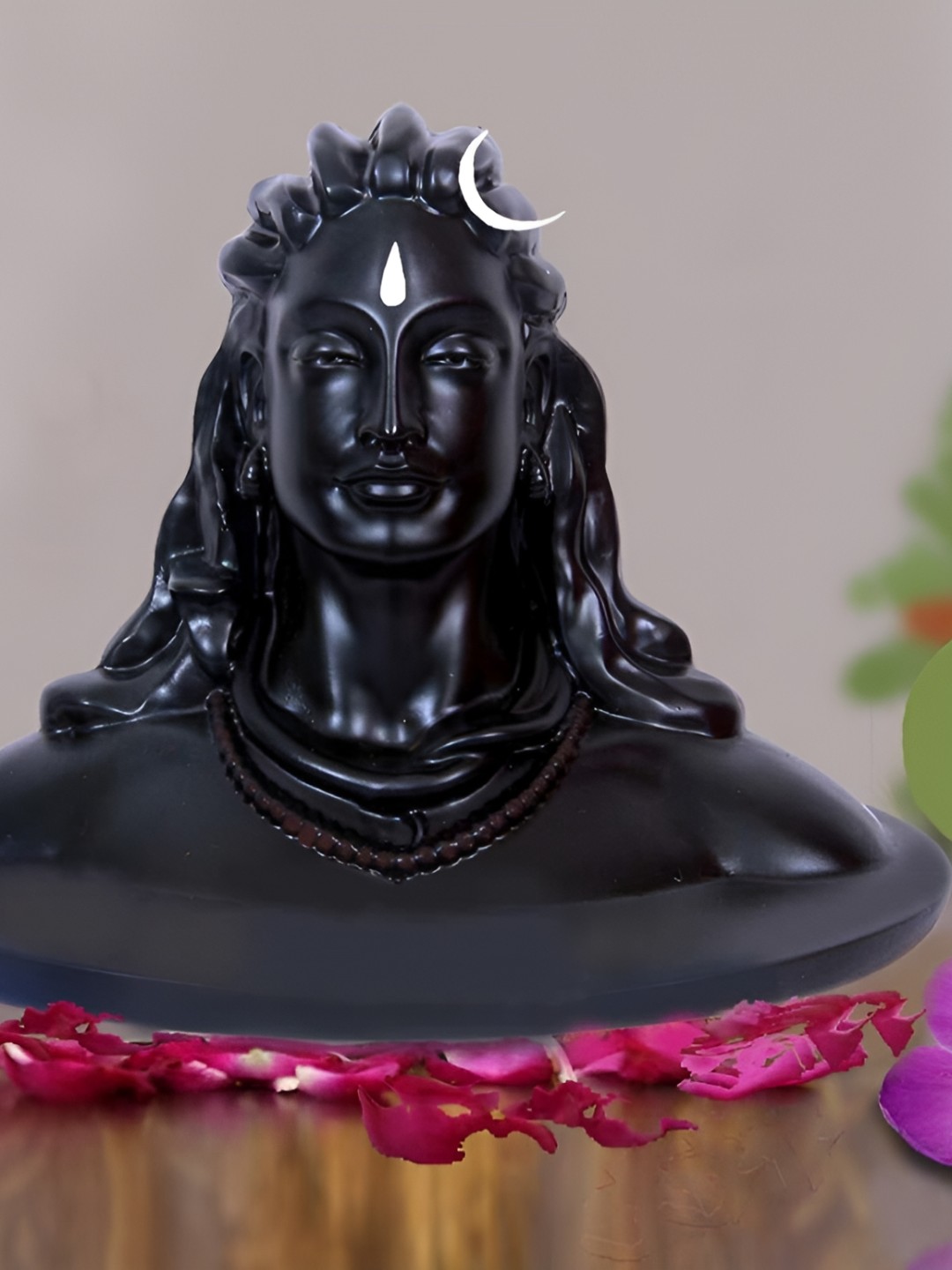 

Navyaksh Black Adiyogi Shiva Showpiece For Car Dashboard