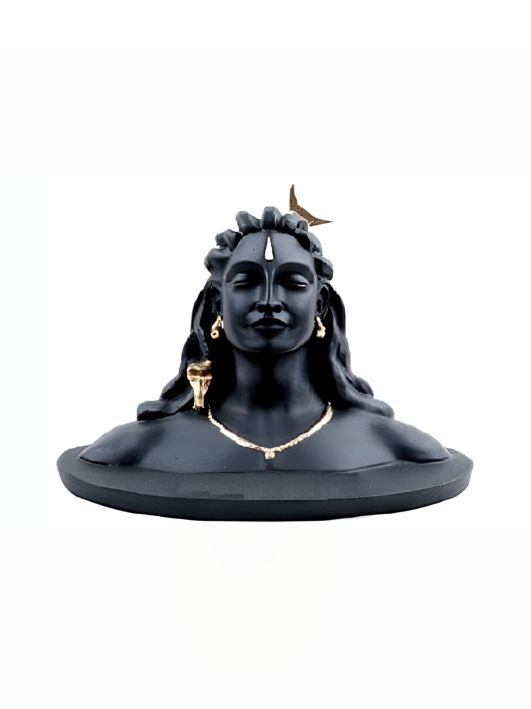 

Navyaksh Black & Gold Toned Religious Adiyogi Showpiece