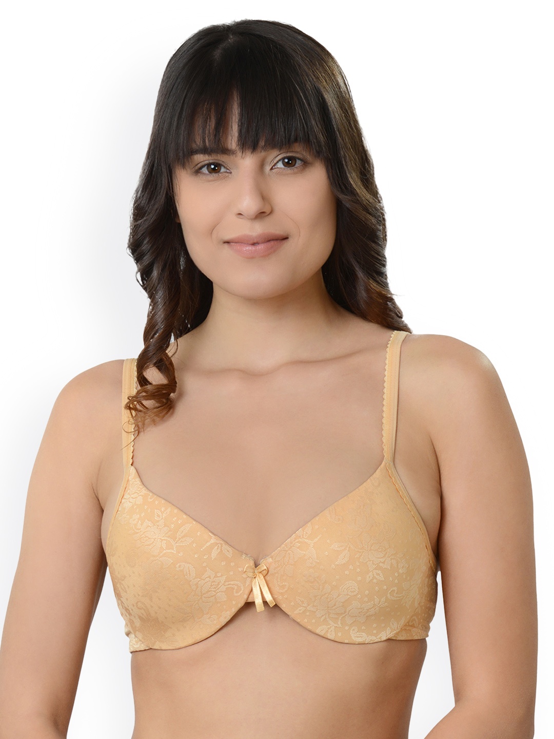 

Da Intimo Beige Solid Non-Wired Non Padded Everyday Bra DI978