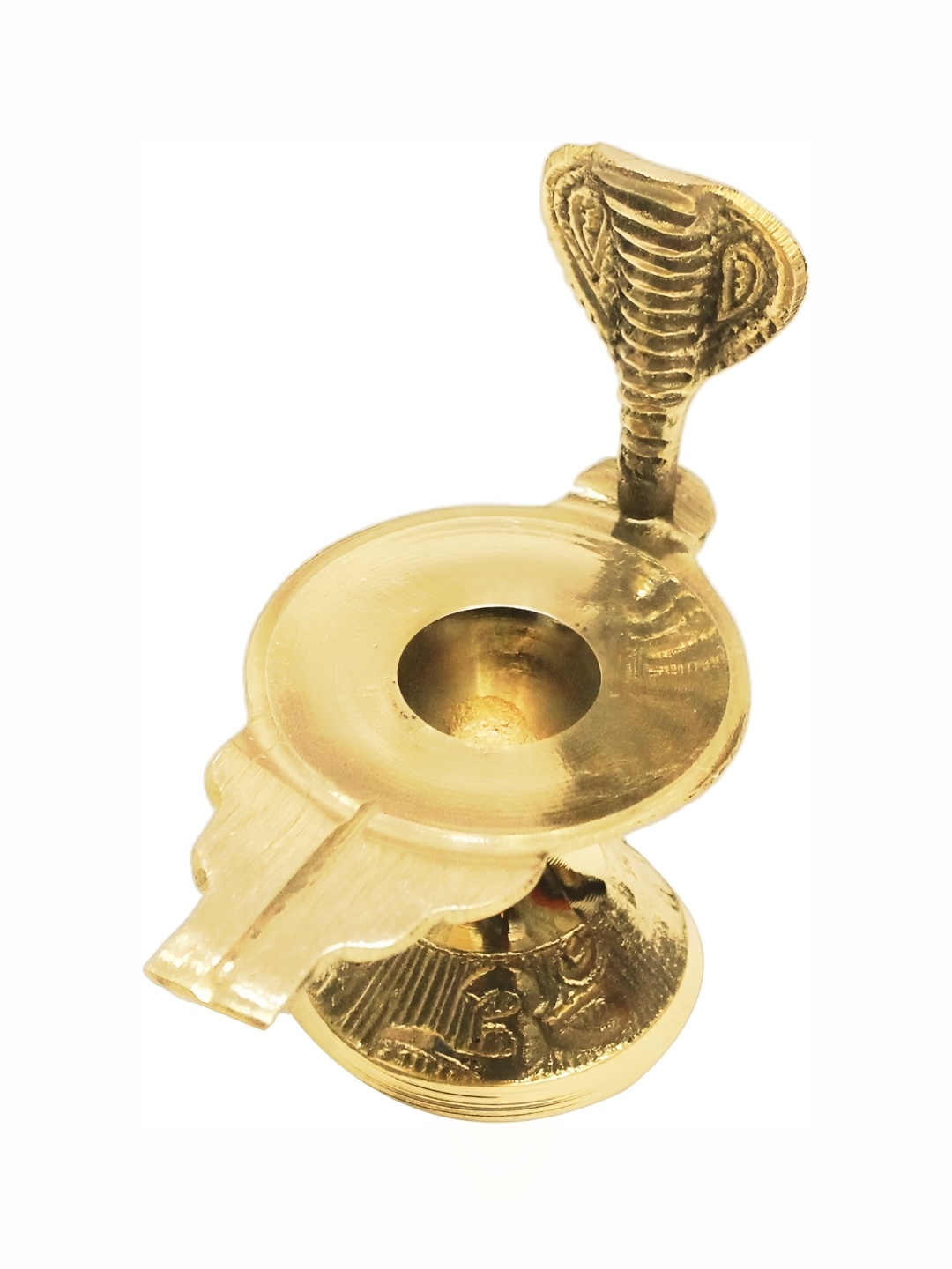 

Navyaksh Gold Toned Brass Shivaling Showpiece