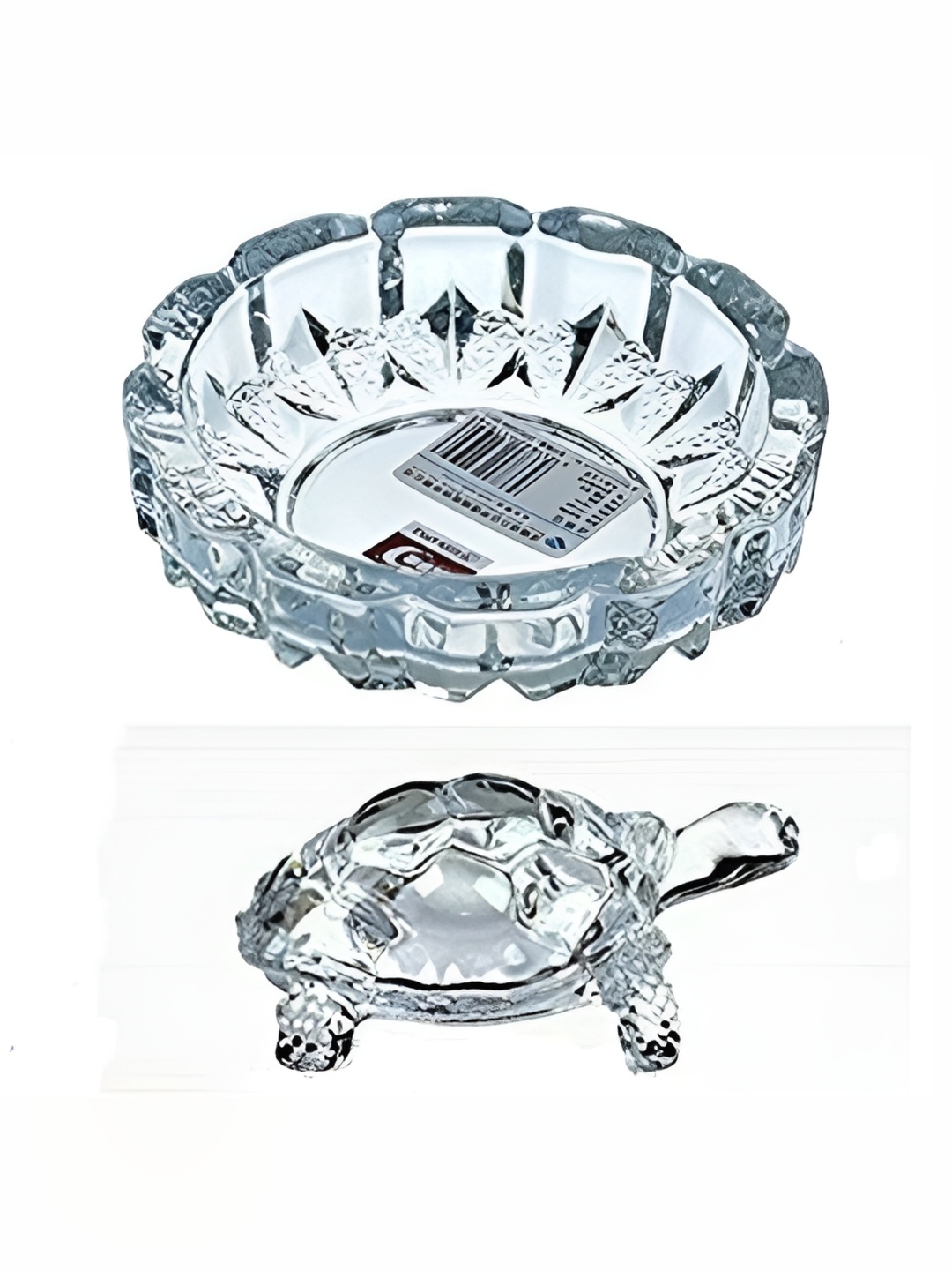

Navyaksh Transparent Glass Showpiece