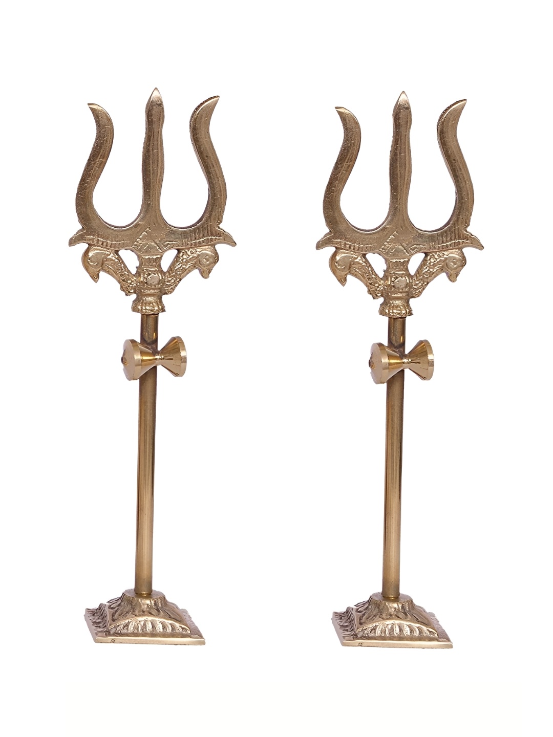 

Navyaksh Gold Toned 2 Pieces Trishul Showpiece