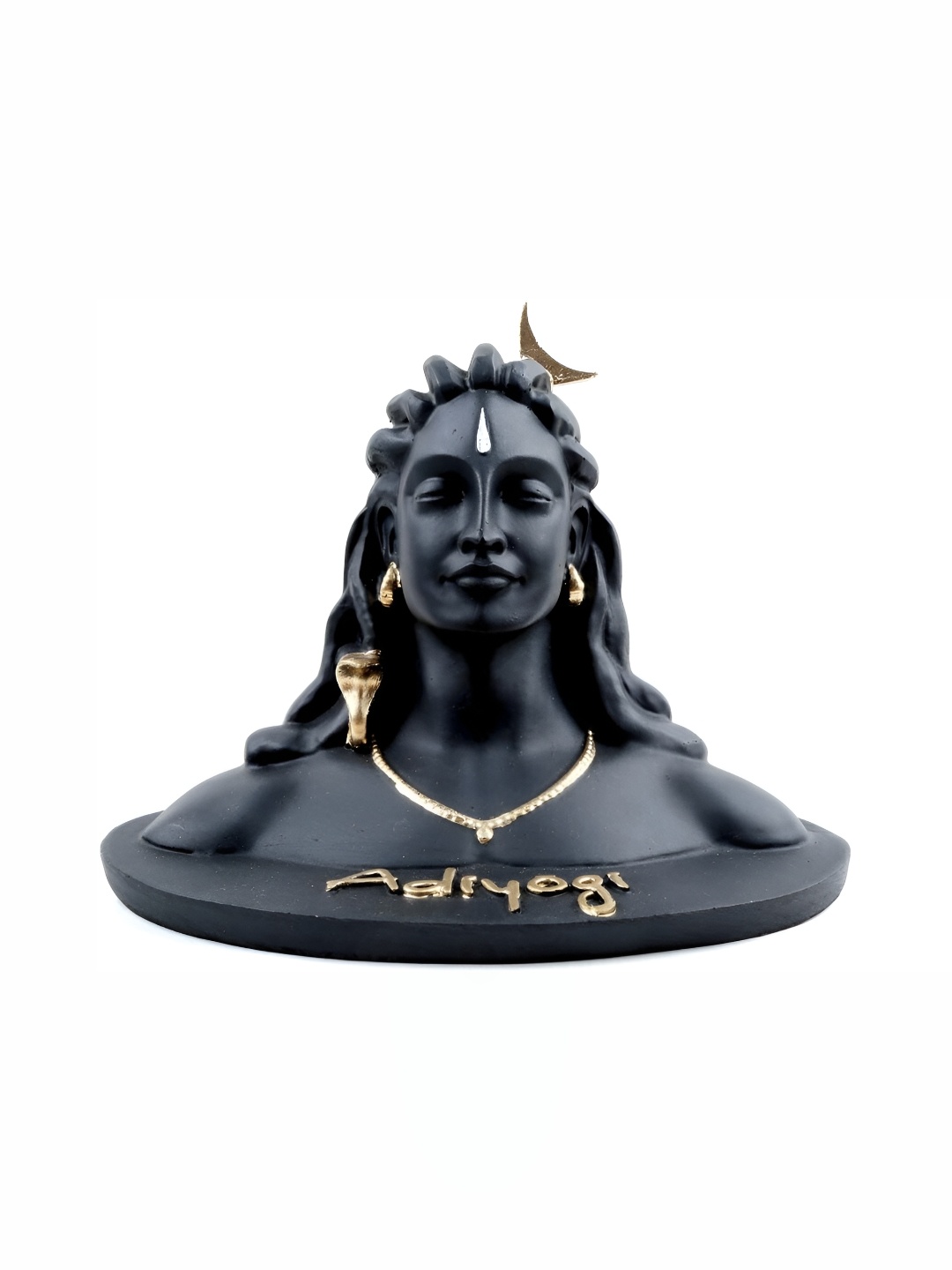 

Navyaksh Black Mahadev Murti Idol, Shankara Decorative Showpiece