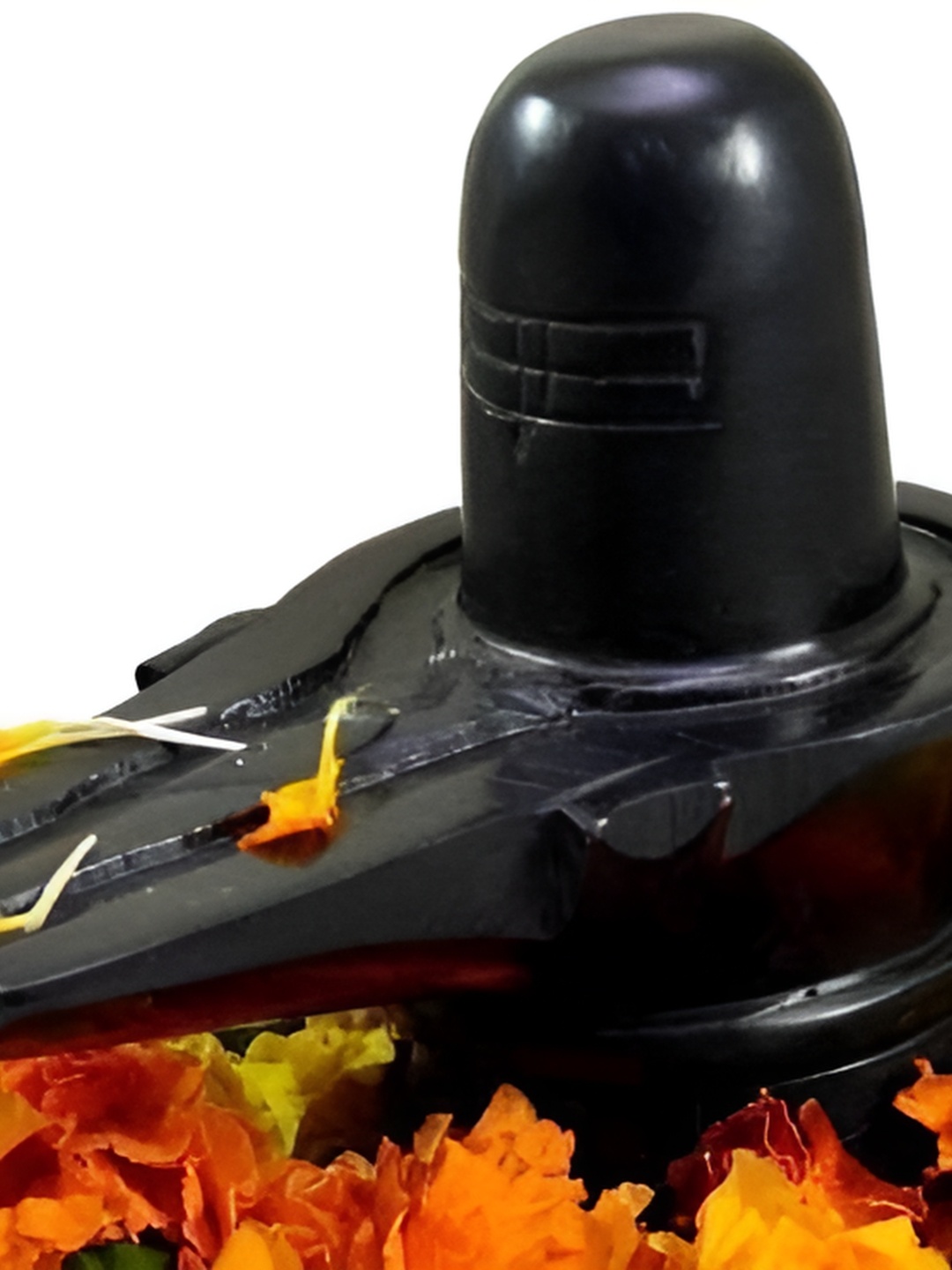 

Navyaksh Black Religious Shivling Idol Showpiece