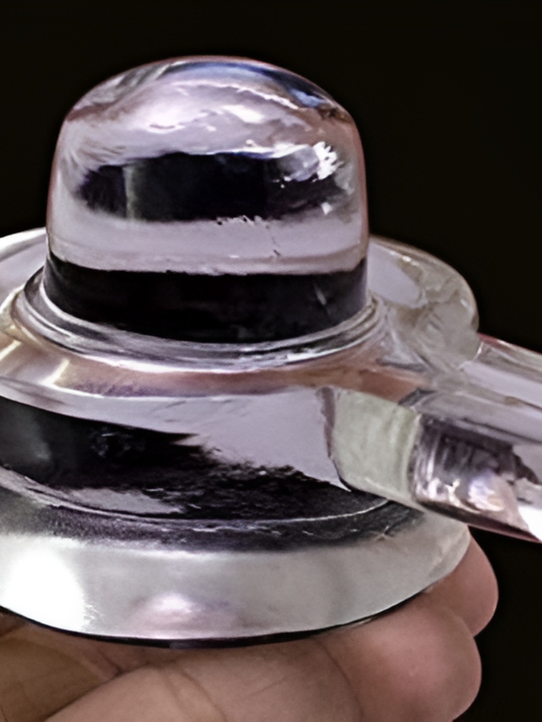 

Navyaksh Transparent Shivling Showpiece