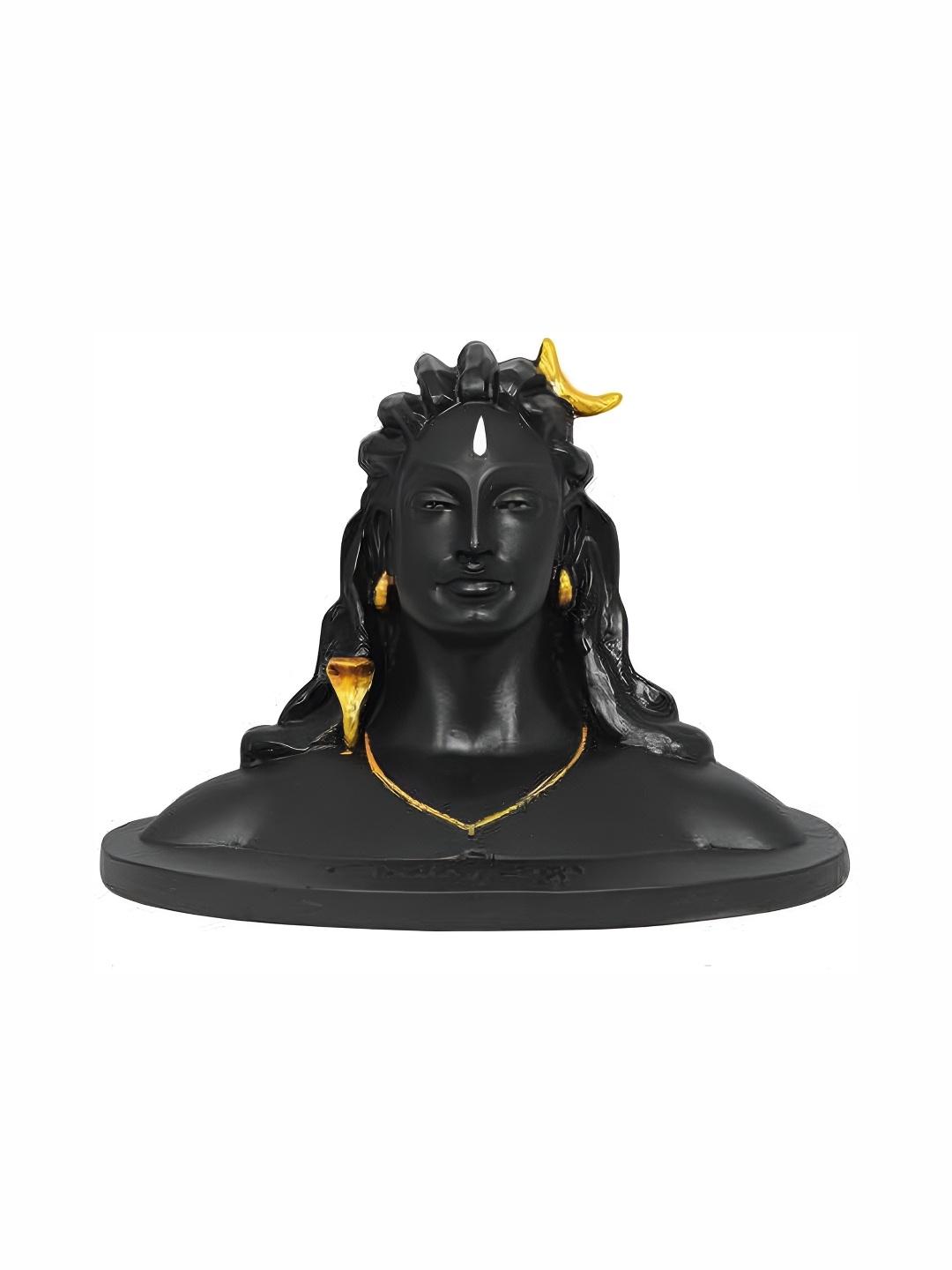 

Navyaksh Black Adiyogi Shiva God Idols Statue Showpiece