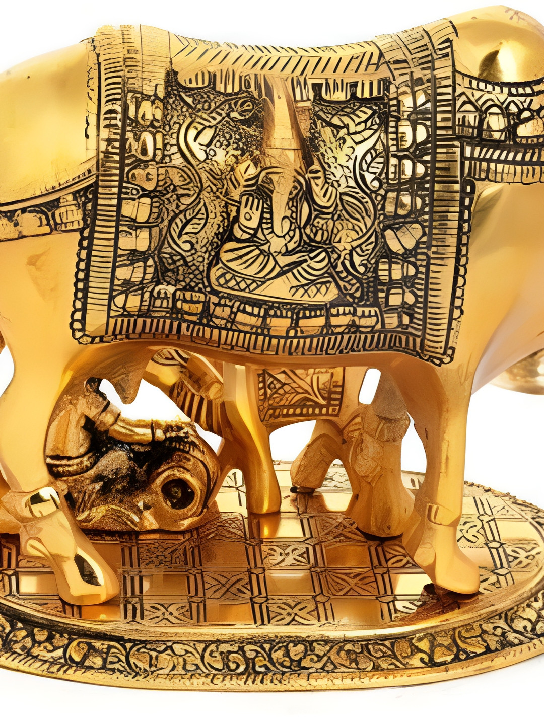 

Navyaksh Gold Toned Religious Metal Showpiece