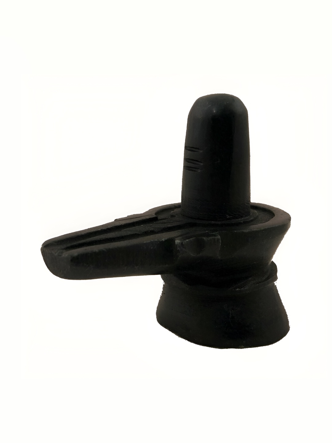

Navyaksh Black Marble Shivling Religious Idol Showpiece