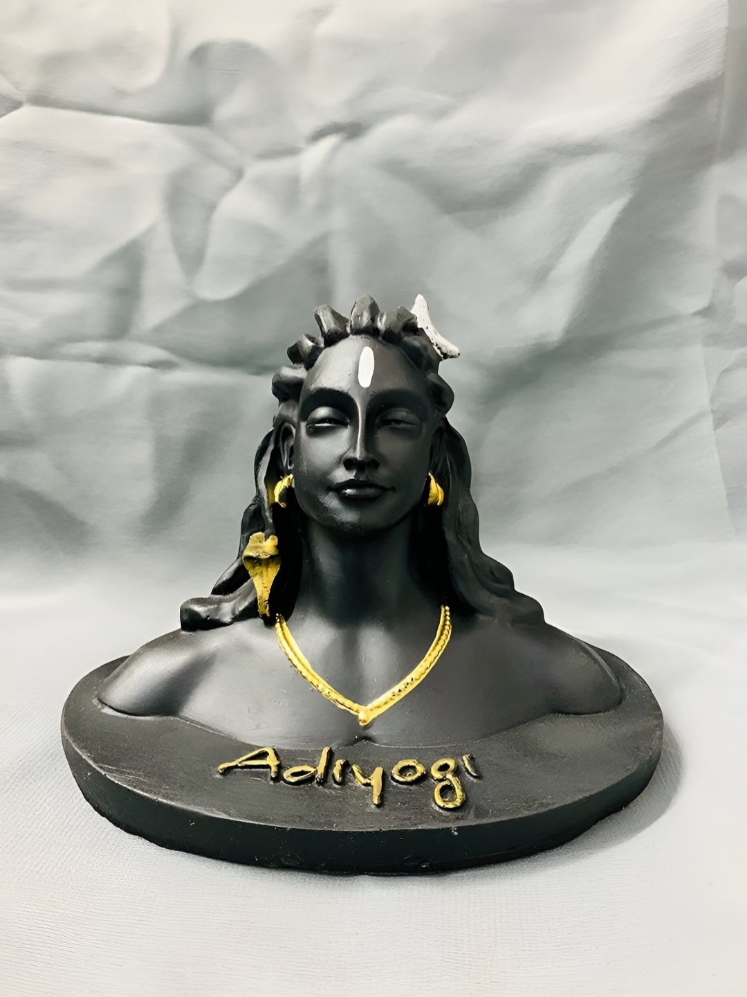 

Navyaksh Black & Gold Toned Adiyogi Bhagwan Shiv Ji Showpiece