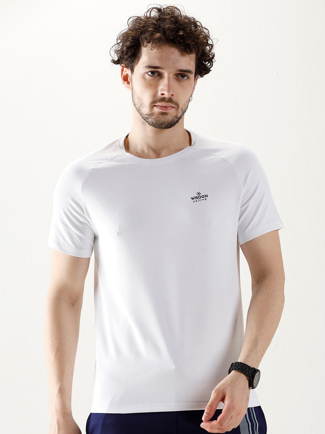 

WROGN Raglan Sleeves Slim Fit T-shirt, White