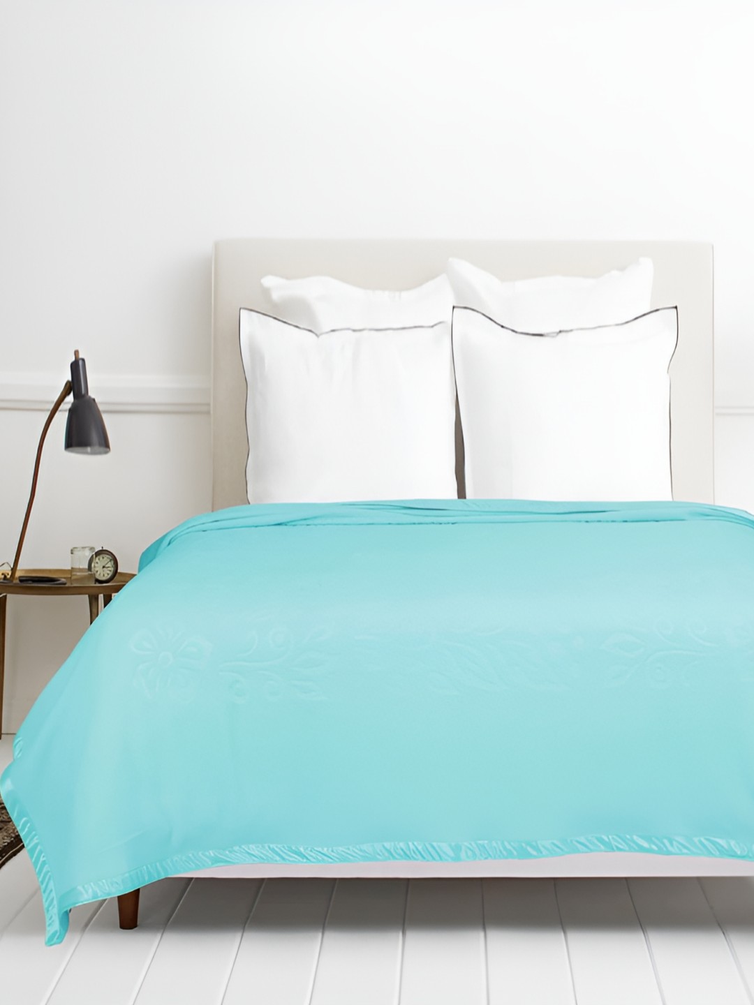 

bsb home Blue Fleece AC Room 210 GSM Single Bed Blanket