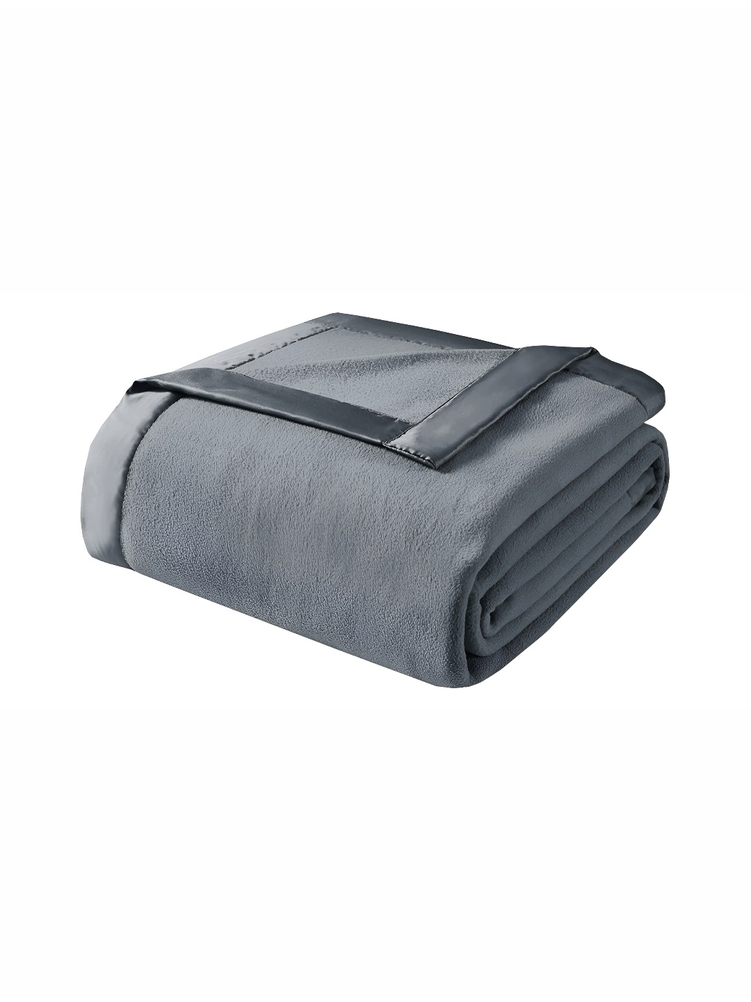 

bsb home Grey Fleece AC Room 210 GSM Double Bed Blanket