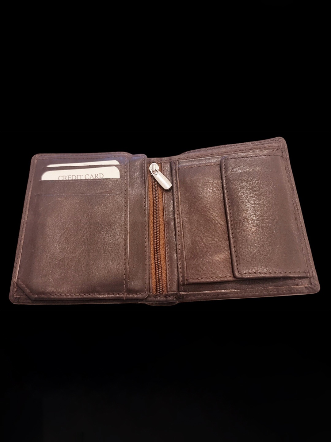 

Ultimo Men Leather Two Fold Wallet, Brown