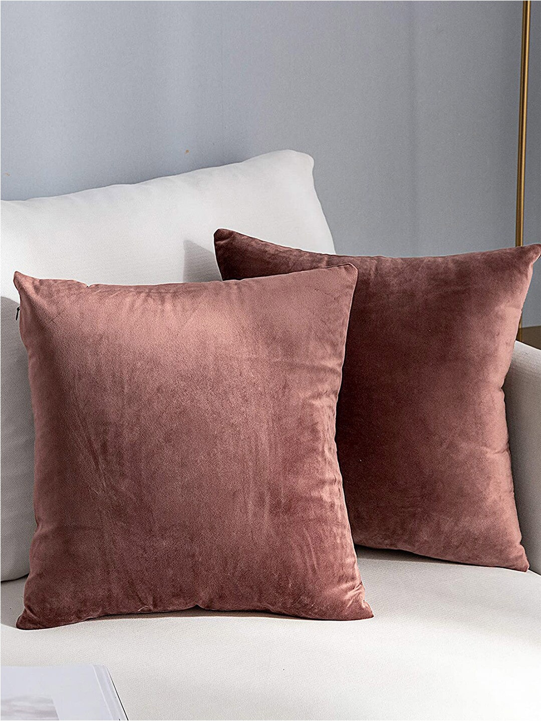 

AEROHAVEN Pink 2 Pcs Reversible Square Cushion Covers