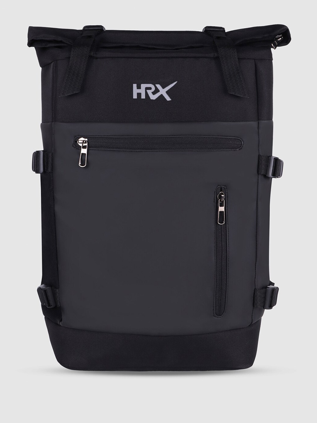 

HRX by Hrithik Roshan Unisex Black Brand Logo Backpack