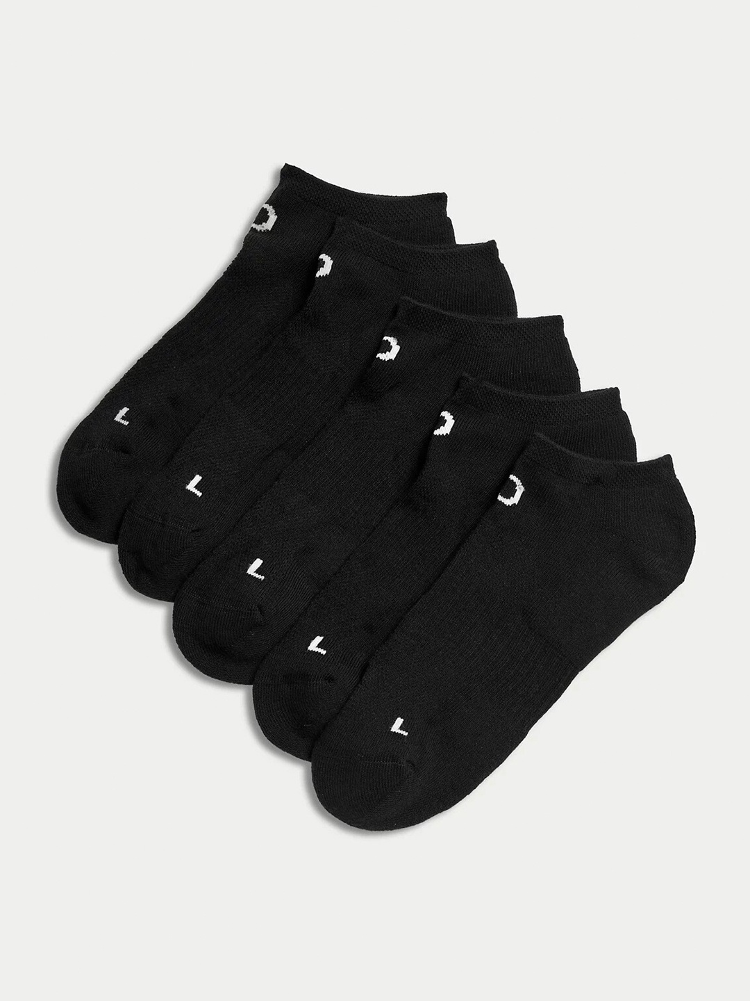 

Marks & Spencer Women Pack Of 5 Ankle Length Socks, Black