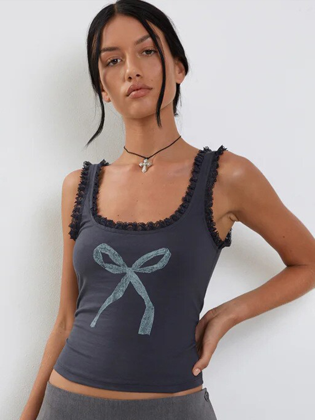 

StyleCast Blue Print Tank Top