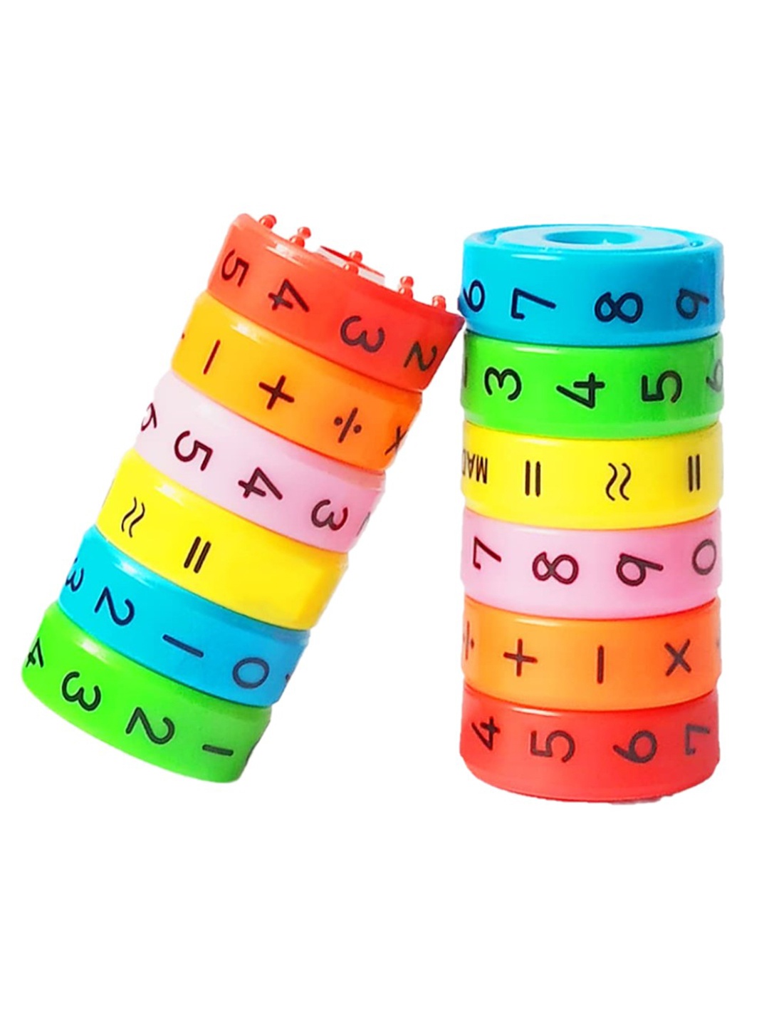 

OPINA Kids Pack of 2 Magnetic Arithmetic Math Learning Toys, Red