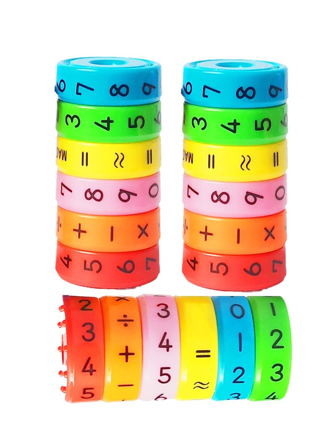 

OPINA Kids Pack of 3 Magnetic Arithmetic Math Learning Toy, Blue