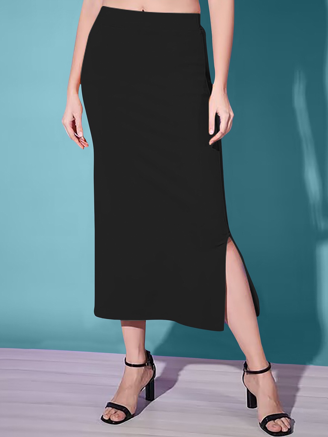 

Dream Beauty Fashion Pencil Side Slit Midi Skirt, Black