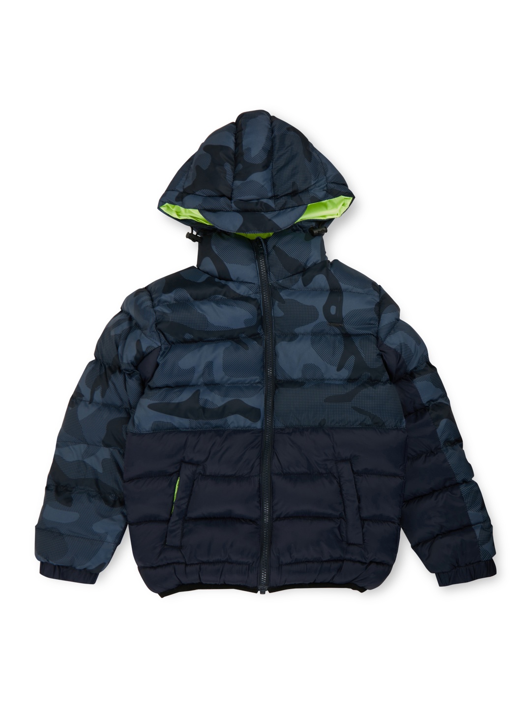 

Gini and Jony Boys Long Sleeves Hood Puffer Jacket, Navy blue