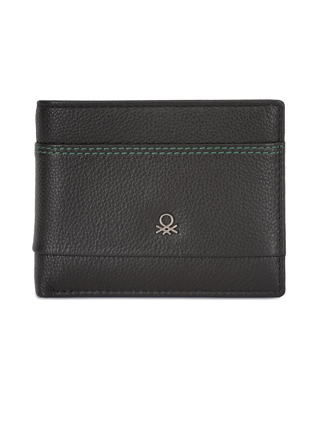 

United Colors of Benetton Men Leather Two Fold Wallet, Brown