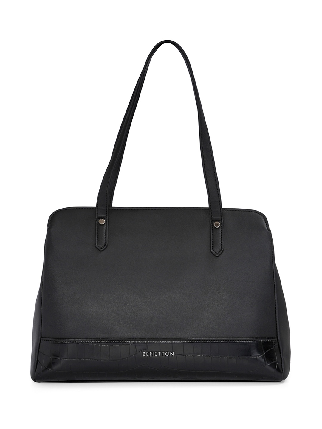 

United Colors of Benetton Structured Shoulder Bag, Black
