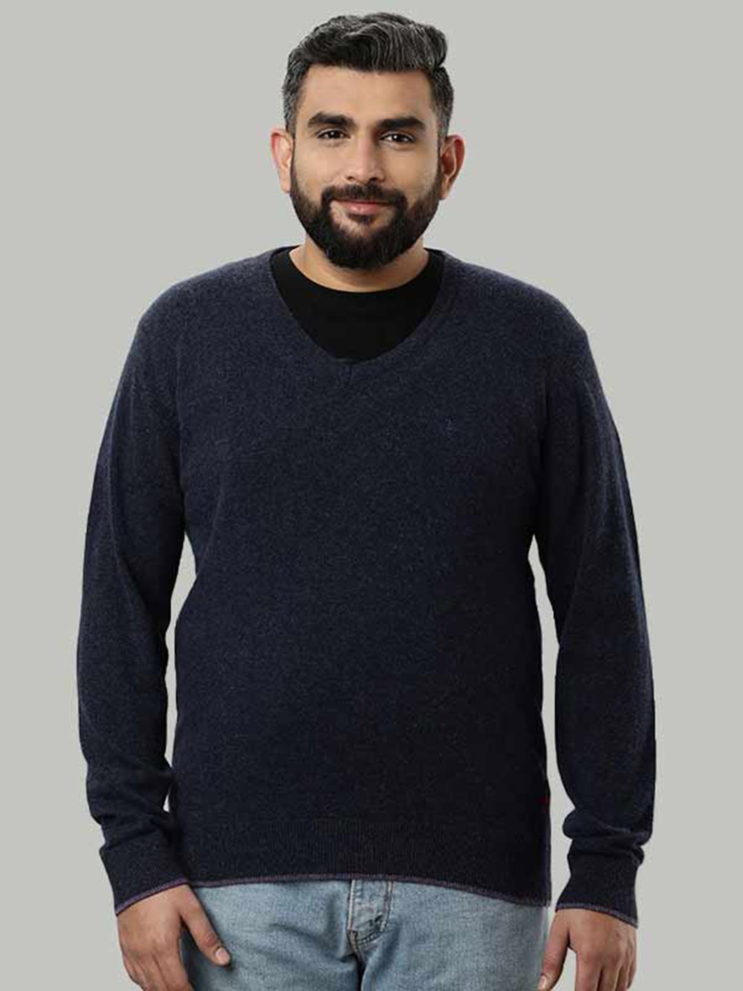 

Indian Terrain Woollen Pullover, Navy blue