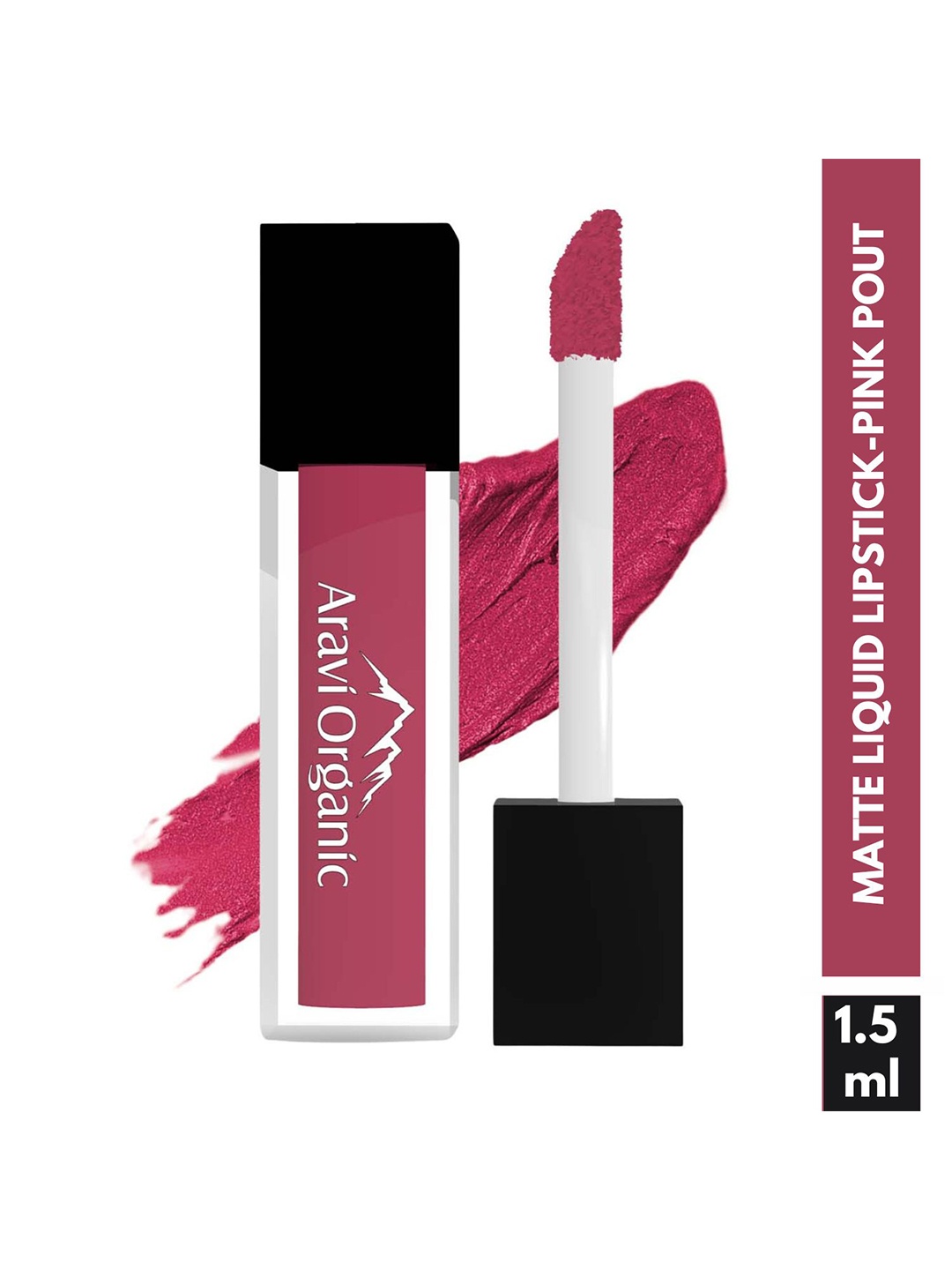 

Aravi Organic Soft Pink Matte Long Stay Liquid Lipstick with Vitamin E 1.5 ml - Pink Pout