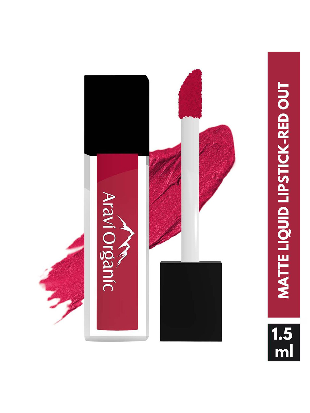 

Aravi Organic Soft Pink Matte Long Stay Liquid Lipstick with Vitamin E 1.5 ml - Red Out