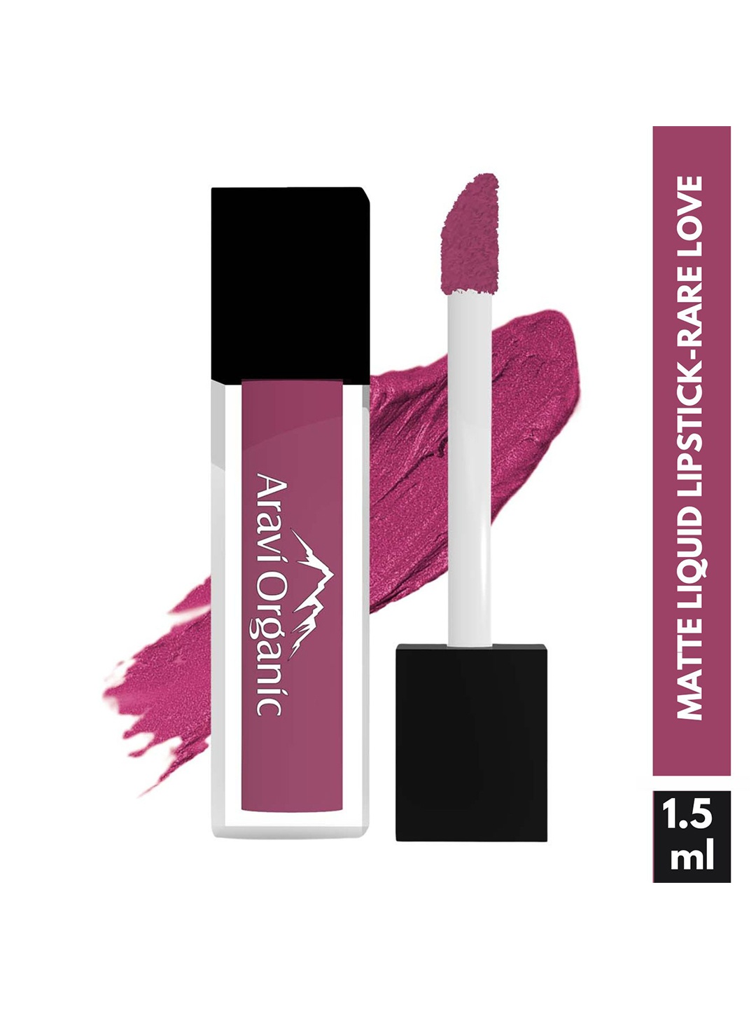 

Aravi Organic Soft Pink Matte Long Stay Liquid Lipstick with Vitamin E 1.5 ml - Rare Love