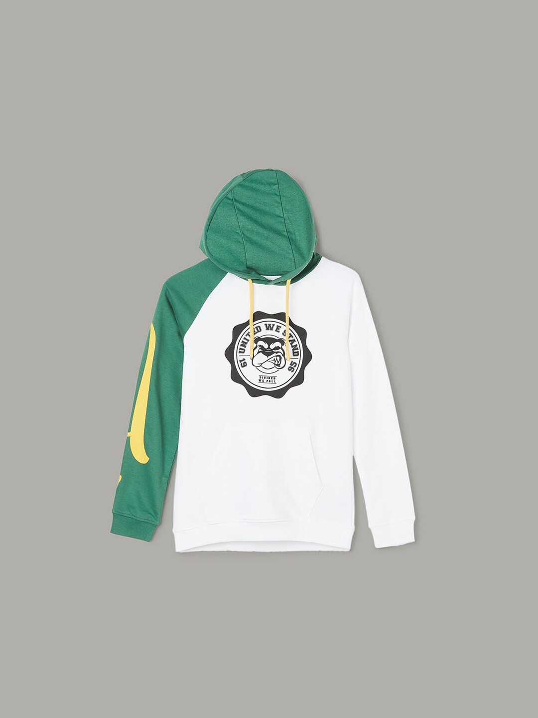 

Fame Forever by Lifestyle Boys Graphic Printed Hooded Pullover Pure Cotton Sweatshirt, White