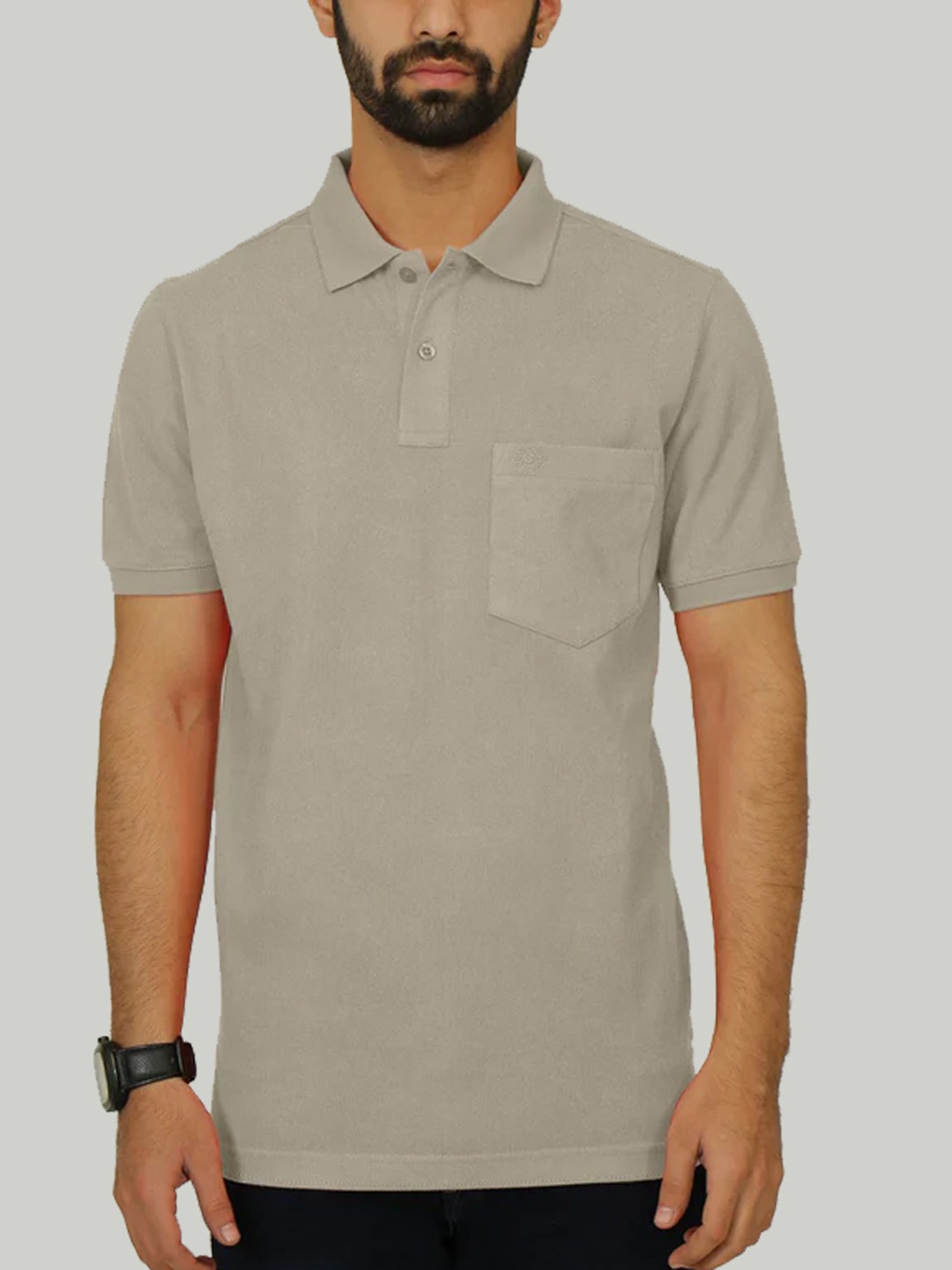 

CELSIUS Regular Fit Cotton T-shirt, Beige