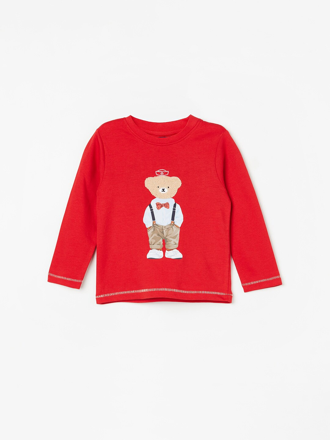 

Juniors by Lifestyle Boys Graphic Printed Pure Cotton T-shirt, Red