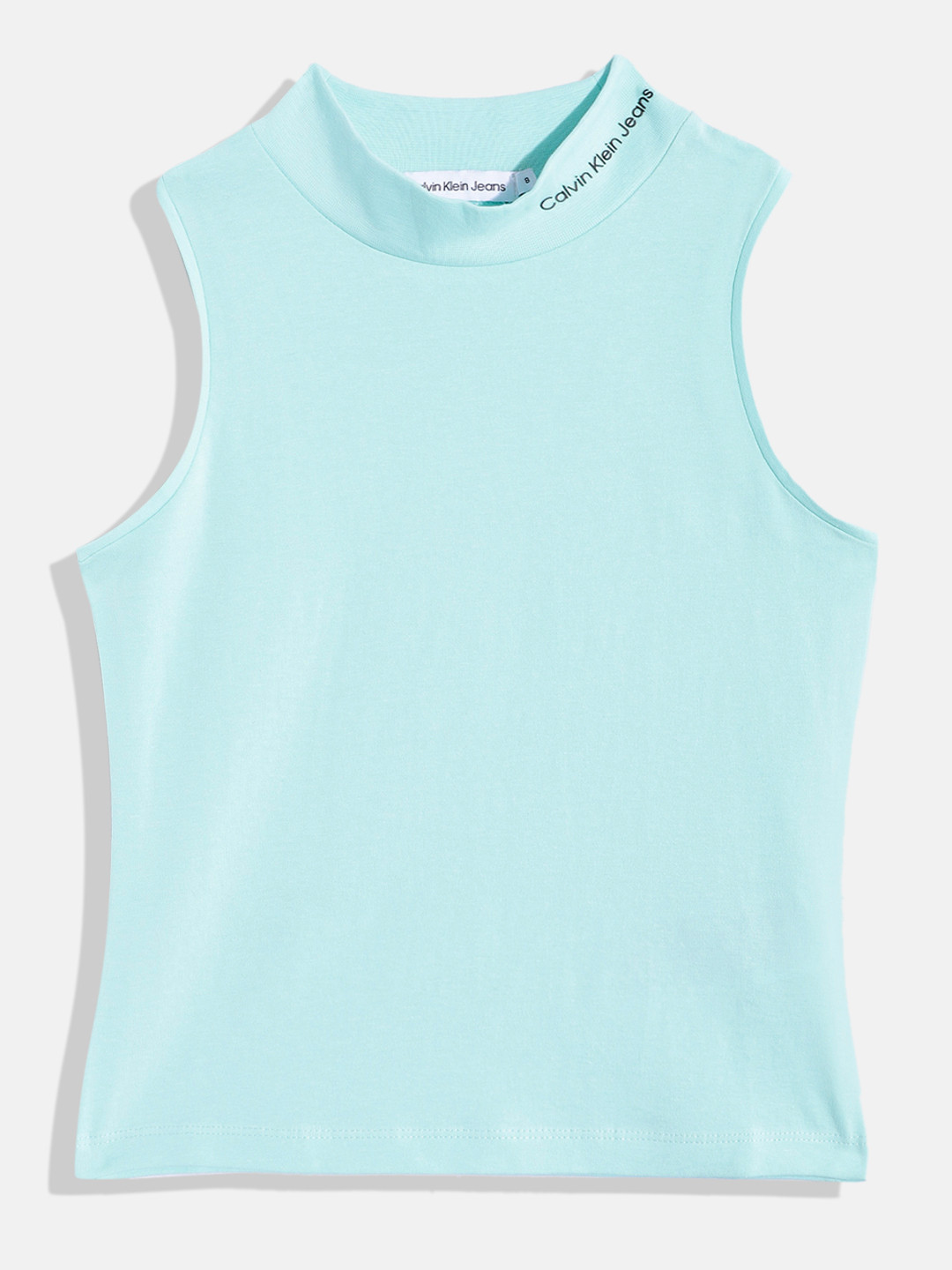 

Calvin Klein Jeans Girls Pure Cotton Sleeveless T-shirt, Blue