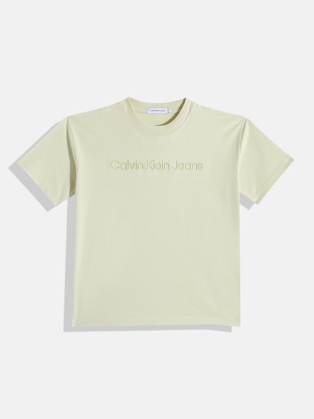 

Calvin Klein Jeans Boys Brand Logo Detail T-shirt, Green