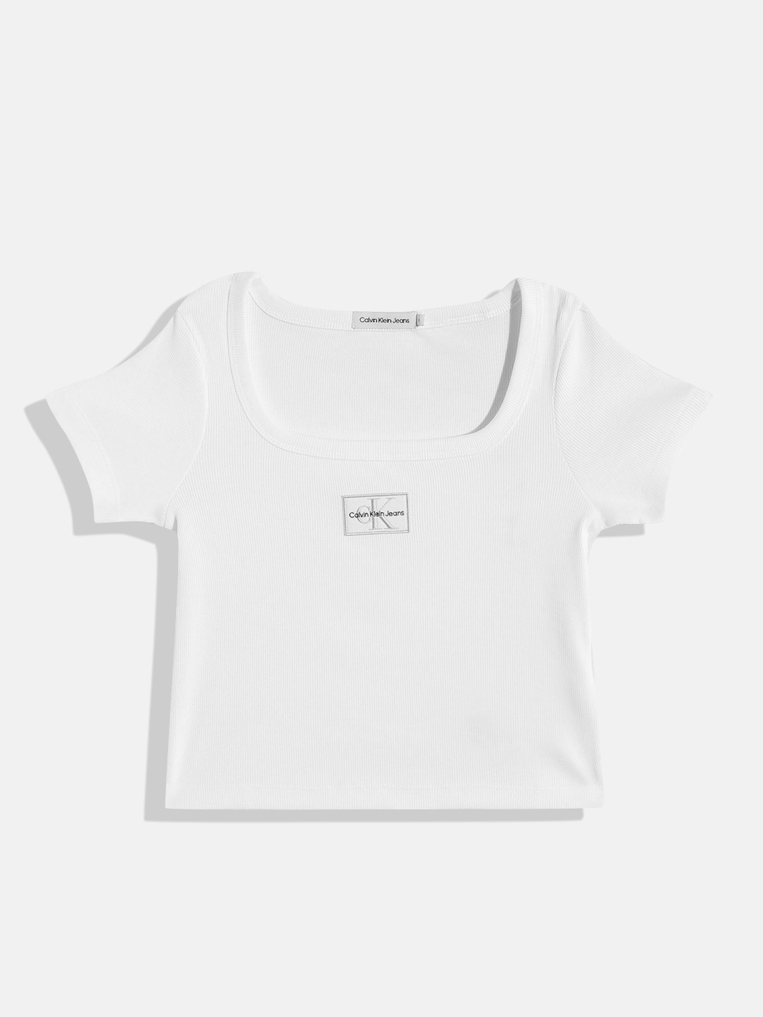 

Calvin Klein Jeans Girls Crop T-shirt, White