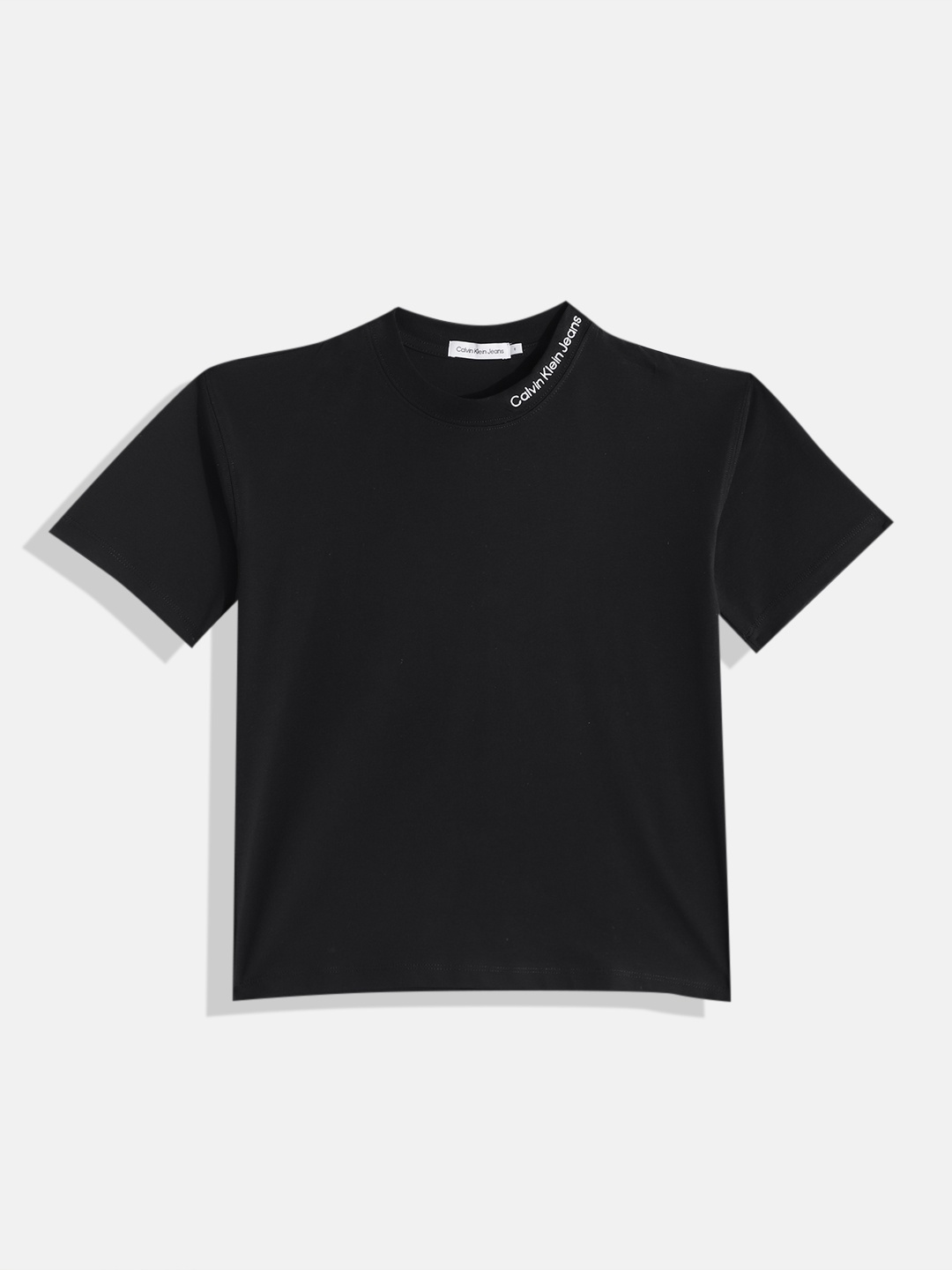 

Calvin Klein Jeans Boys Drop-Shoulder Sleeves T-shirt, Black