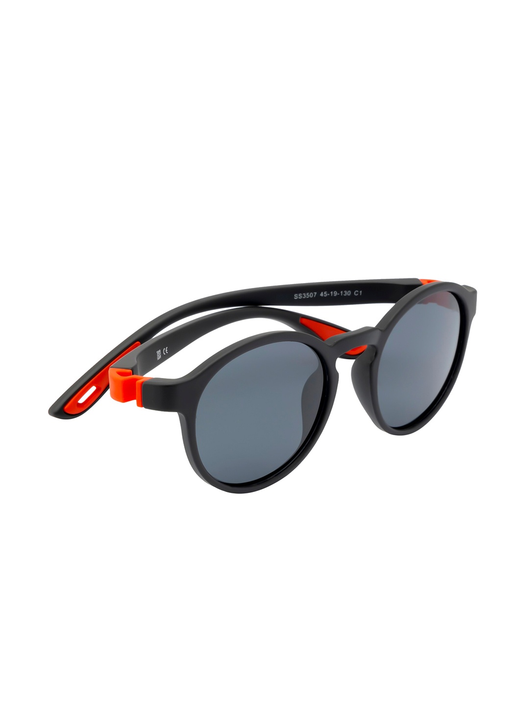 

SEESAW Boys Round Sunglasses with UV Protected Lens SS3507C145/19, Black