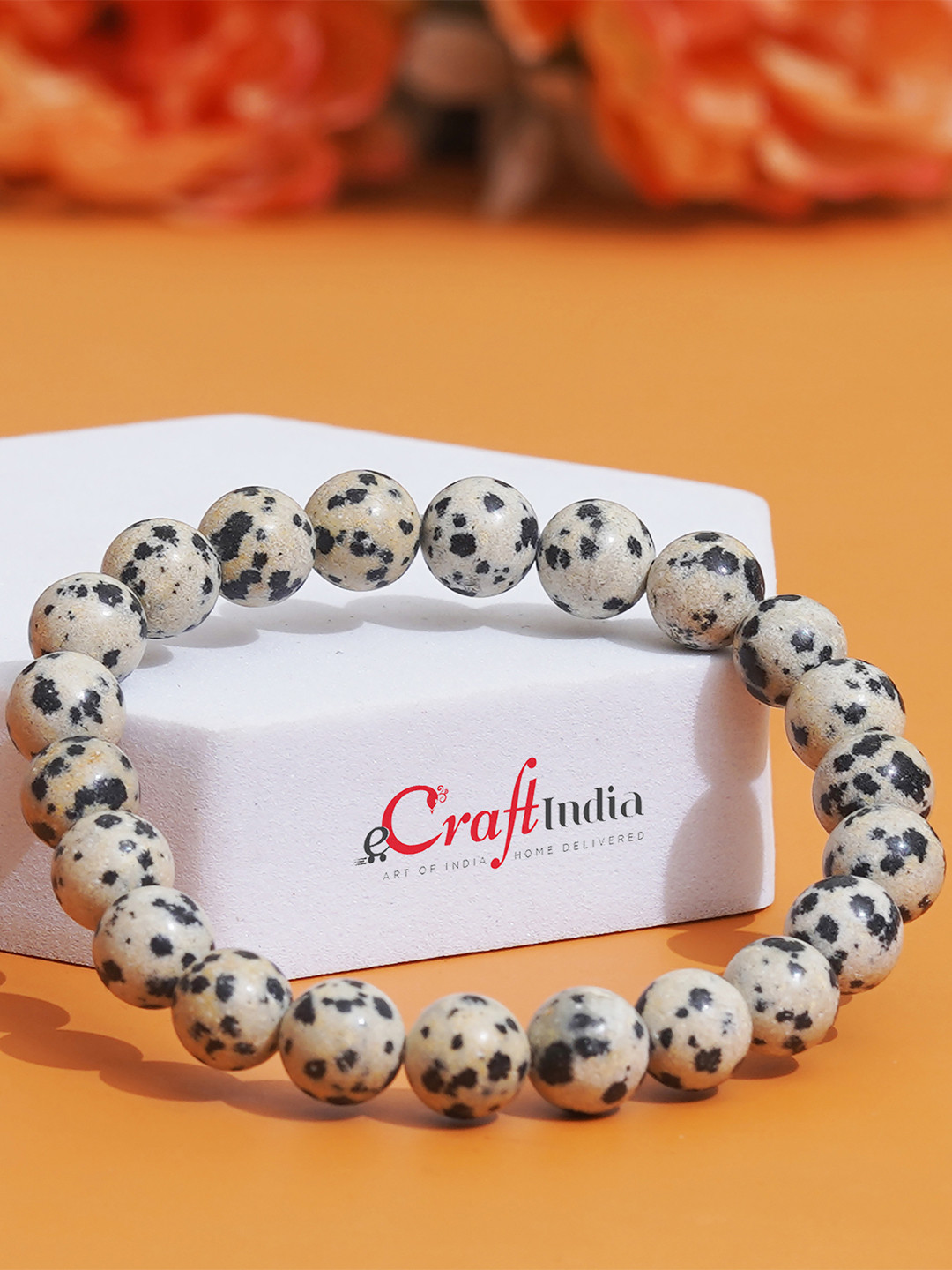 

eCraftIndia Set Of 2 Crystal Brass Bracelet, Beige