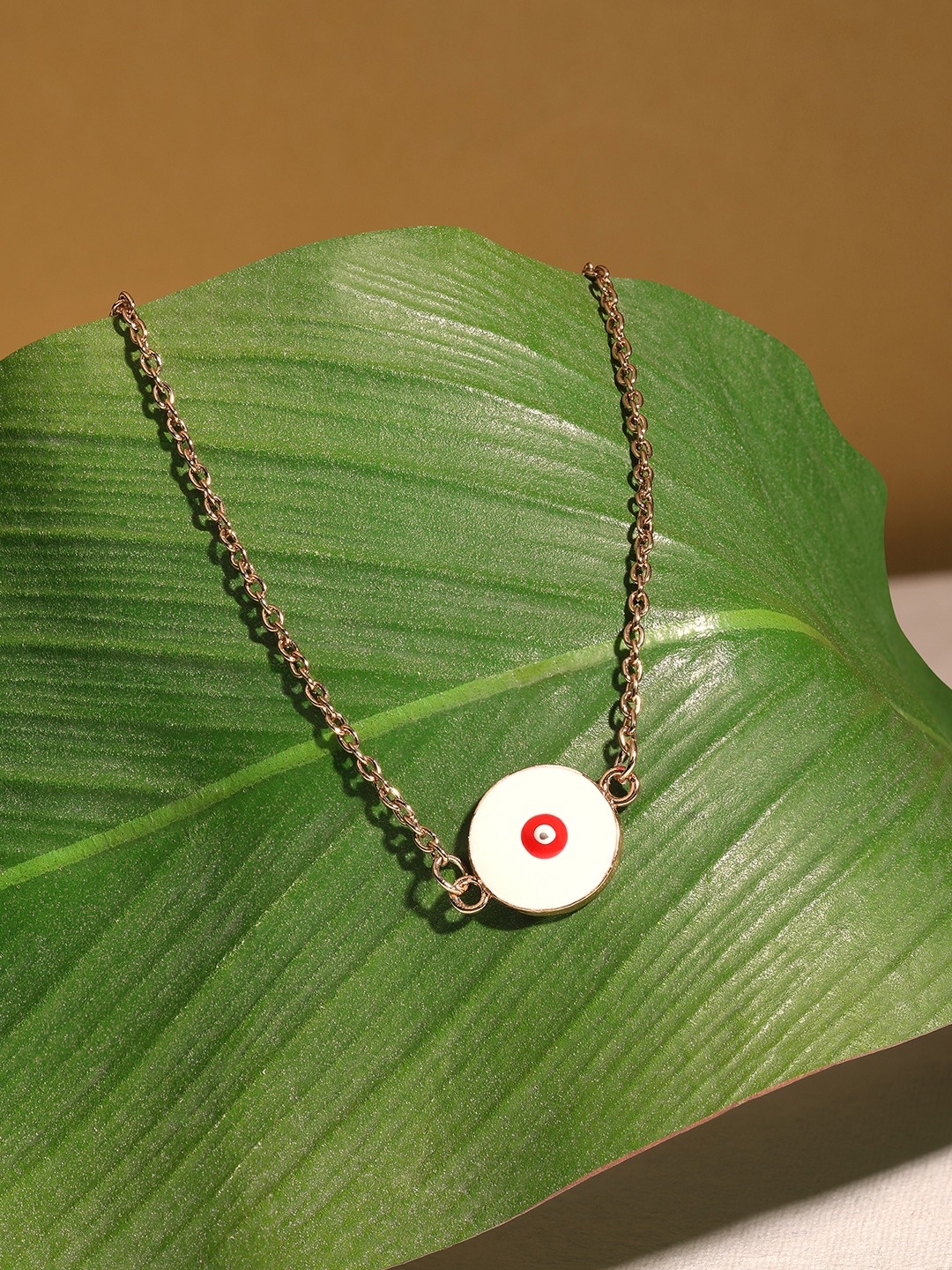 

Zaveri Pearls Evil Eye Gold-Plated Chain