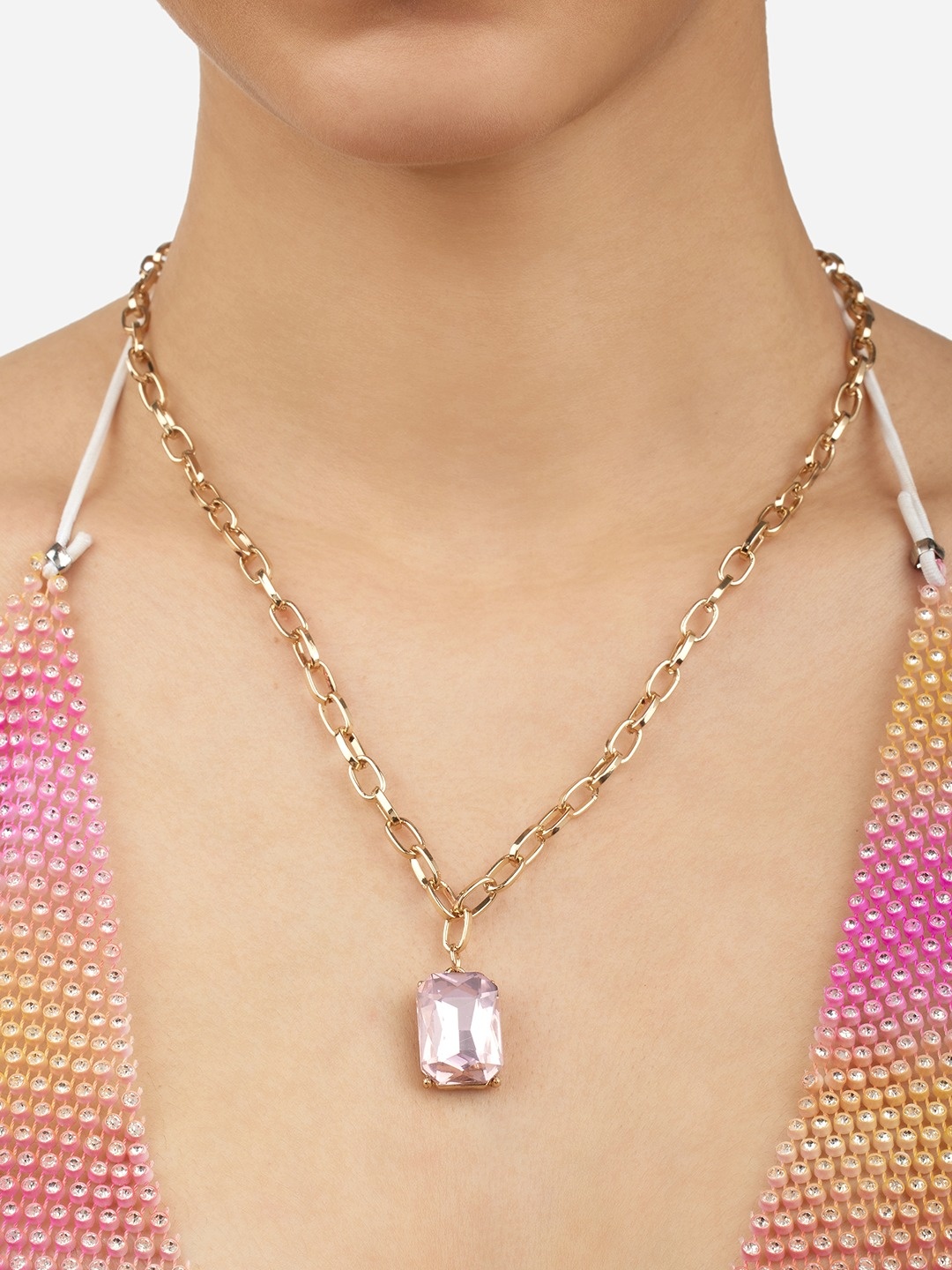 

Zaveri Pearls Gold-Plated Chain