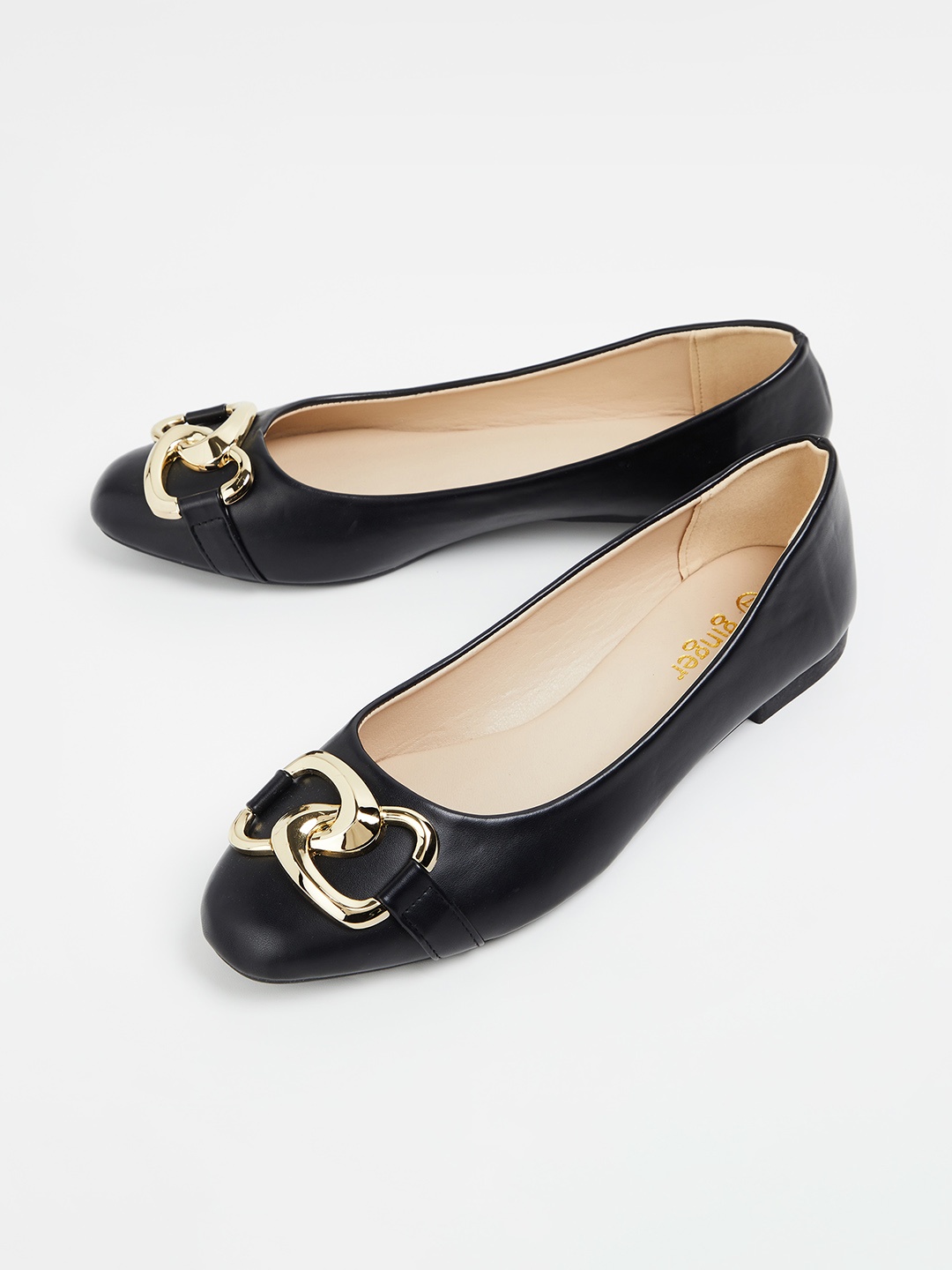 

Ginger by Lifestyle Embellished Detail Ballerinas Flats, Black